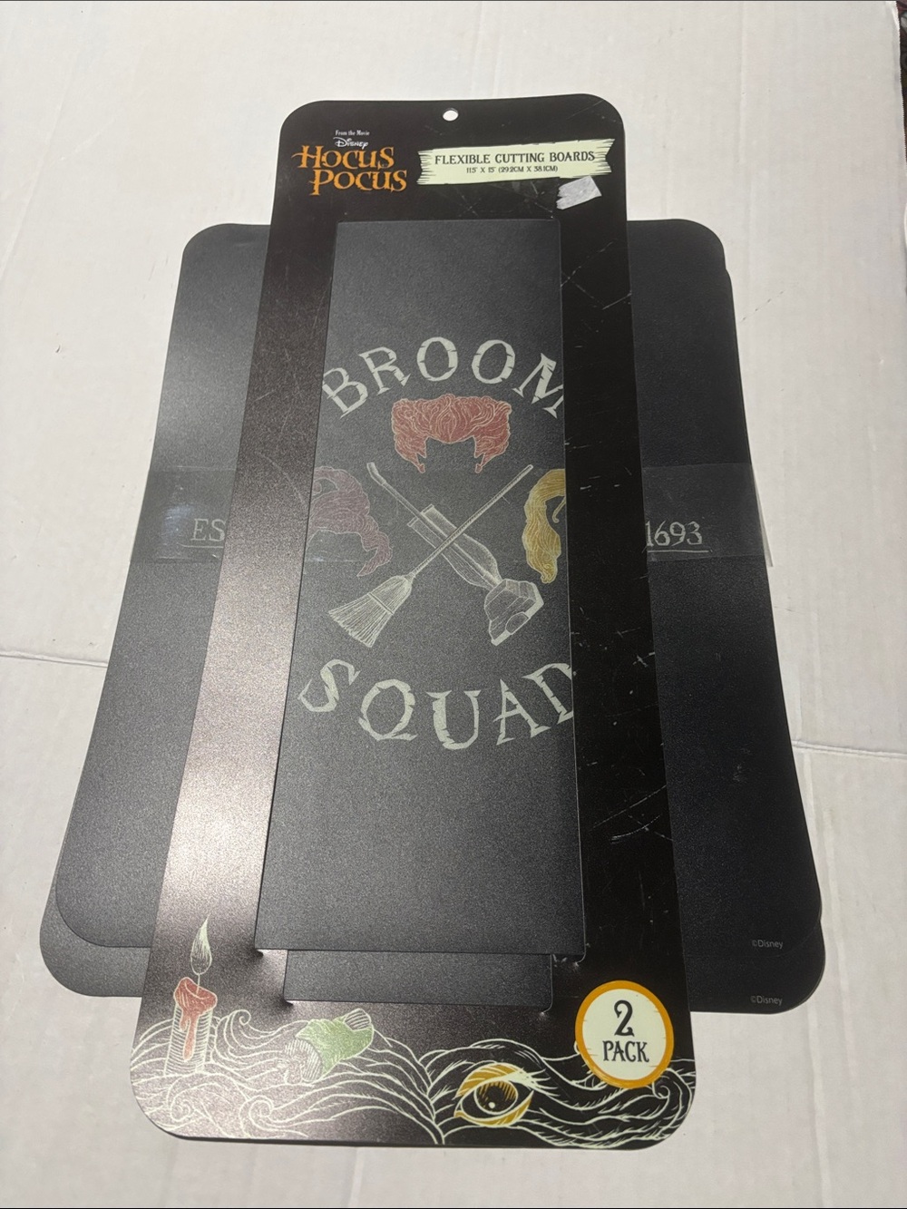 Disney Hocus Pocus Broom Squad Flexible Cutting Boards - Black